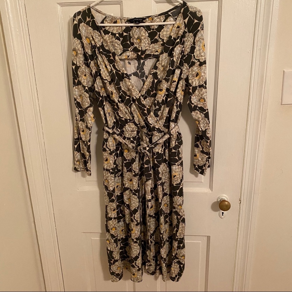 Long Sleeve Top Wrap Dress
